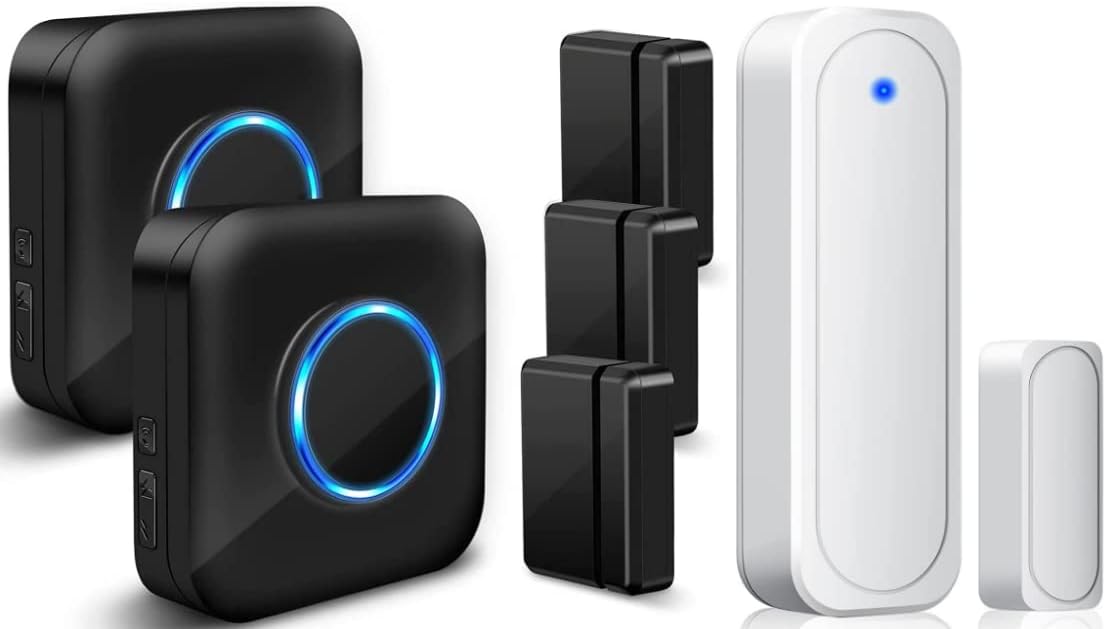 Door Chime Bistee Wireless Door Alarm Contact Sensor Door Open Bell 600