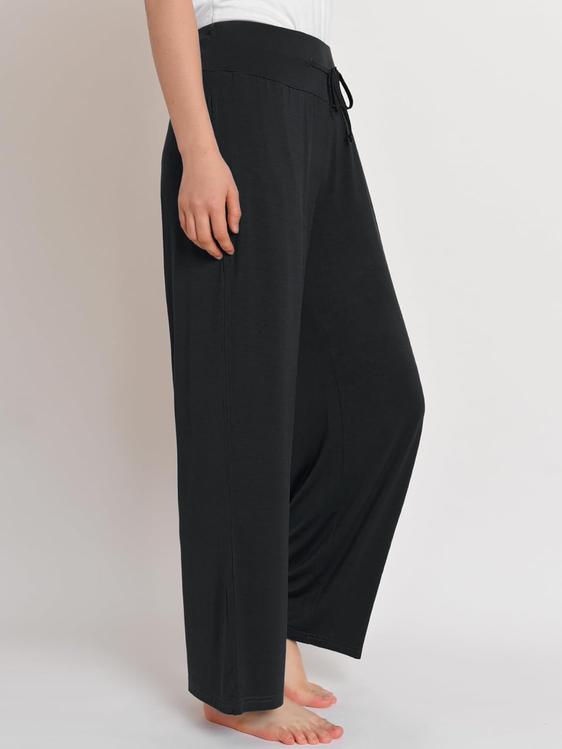 Latuza Women's Petite Length Lounge Pants Loose Fit Petite PJ Pants - Image 2