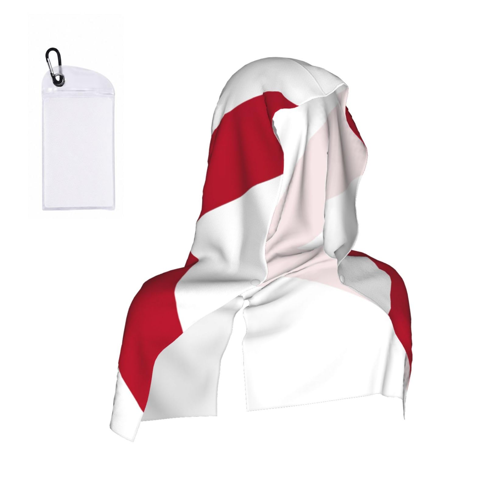 DUWAA Alabama State Flag Print Cooling Hooded Sports Towel, 30×60cm Quick Drying Summer Cool Head Wrap For Neck And Face