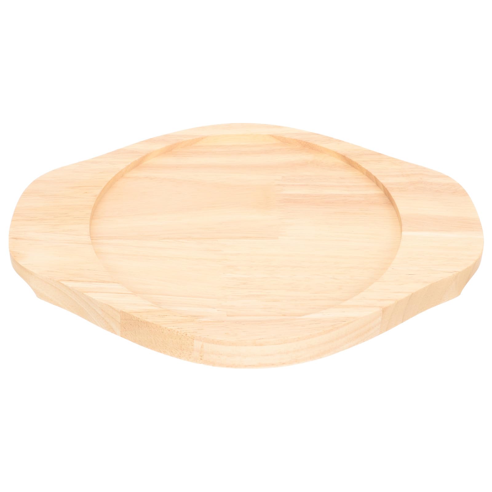 Cojín de madera redondo elegante: aislamiento y diseño para platos