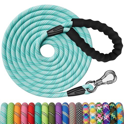 X XBEN Schleppleine für Hunde, 3M Starke Hundeleine mit Bequemen Gepolsterter Griff, Trainingsleine Laufleine für Kleine Mittlere Große Hunde, Abschließbarer Karabiner