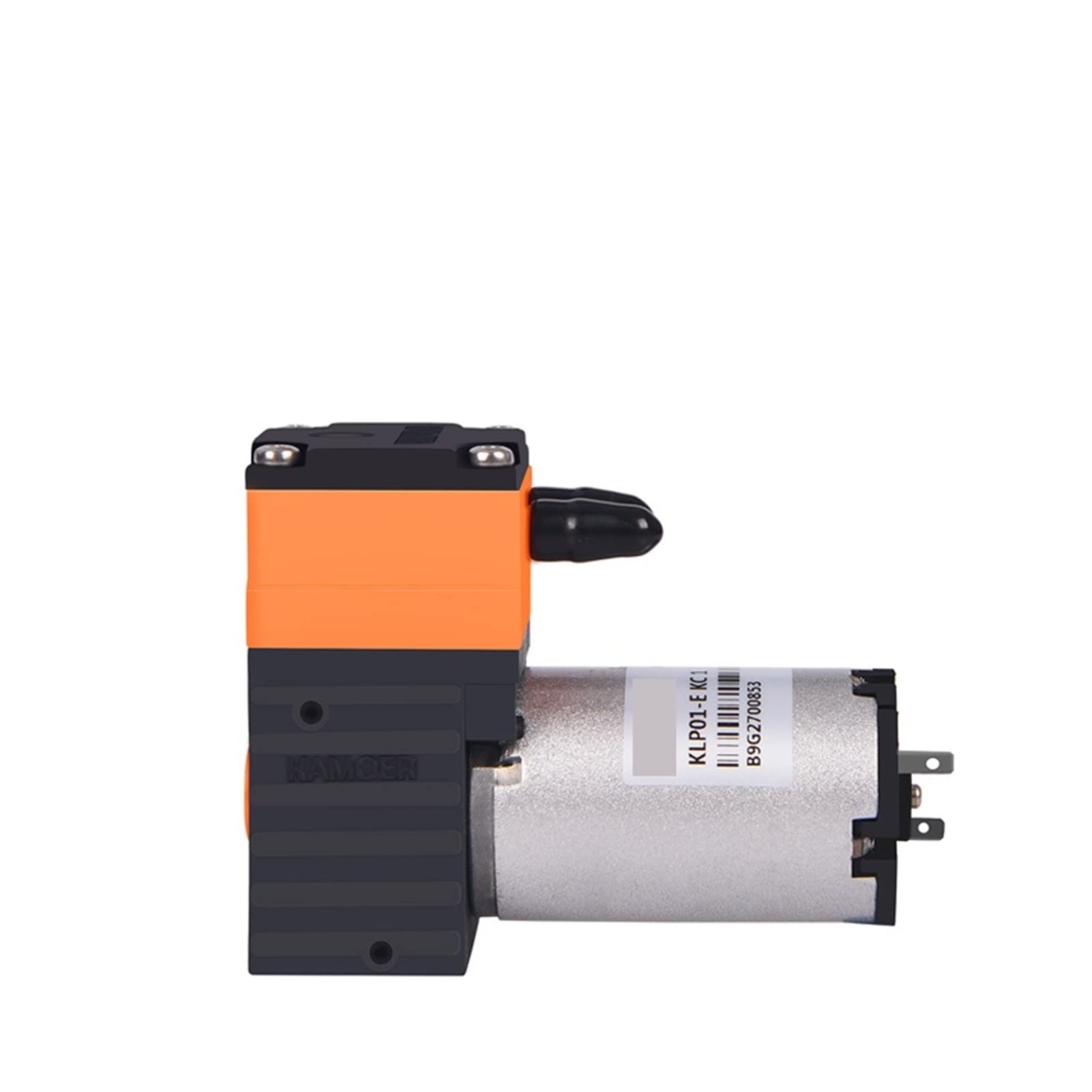 Mini bomba de líquido de diafragma de cepillo 12 V/24 V con Motor de CC de cepillo cabeza única de junta recta for análisis de laboratorio y líquido(12v)