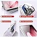 Yienning Case for Huawei Pura 80 Ultra, Silicone Soft Frame | Pearl Pattern Tempered Glass Back Panel Phone Case Scratch Resistant Protective Cover Compatible with Huawei Pura 80 Ultra Pink