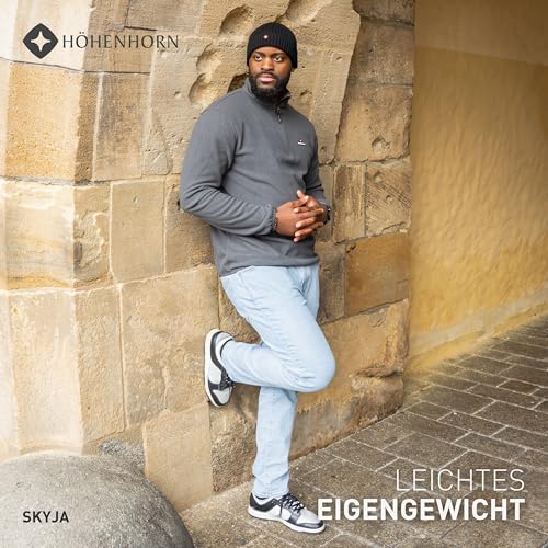 HöHenhorn Skyja - Felpa In Pile Da Uomo Con Mezza Zip, Grigio., M - 2