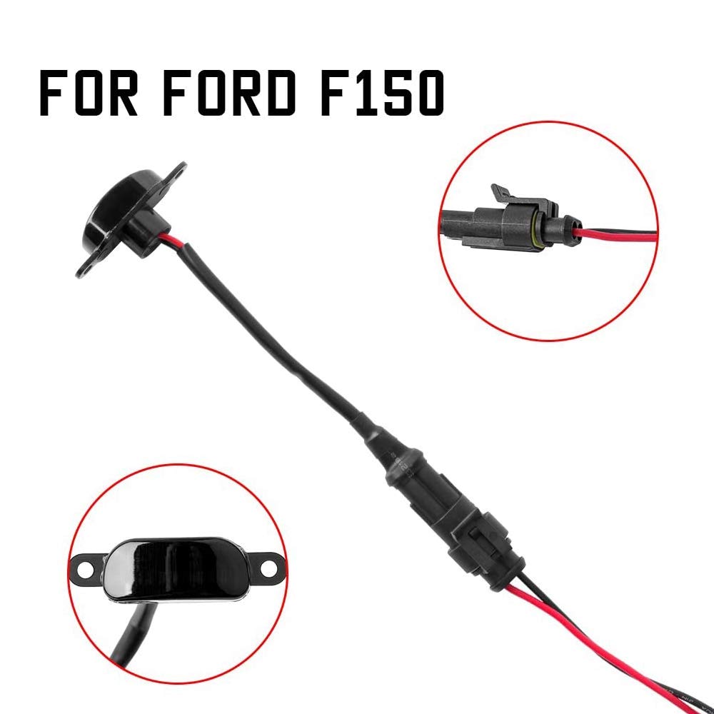 Paquete de 3 Luces Delanteras de Rejilla Aptas para 2004-2019 Grille LED Luces Blancas Lente Negra