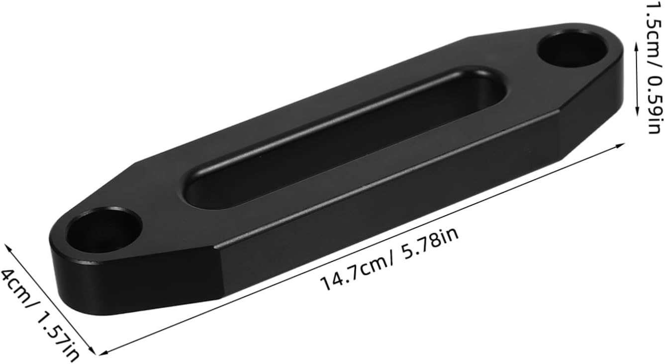 Aluminum Fairlead for Winch 124mm Nylon Rope Stopper Heavy-Duty Towing Accessory for ATV UTV Compatible Synthetic Rope and Offroad Vehicles