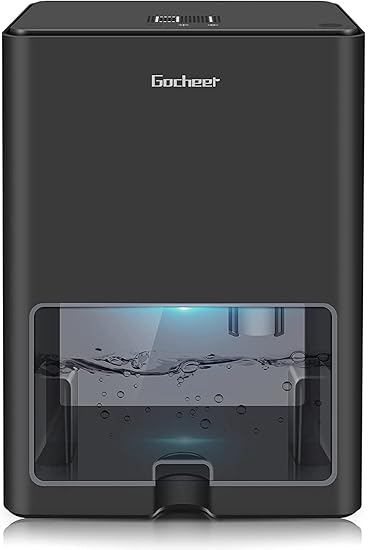 Gocheer 4000ml(135oz) Dehumidifiers for Home, 7000 Cubic Feet(720 Sq.ft) Quiet Dehumidifier for Bedroom with Auto-Off and 2 Working Modes, Quiet Portable Small Dehumidifiers for Basement Bathroom Large Room RV Closet Apartment Inside Camper Dorm