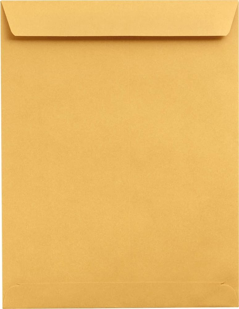 LUXPaper Jumbo Envelopes | 13 x 17 | Brown Kraft | 28lb. Text | 50 Qty