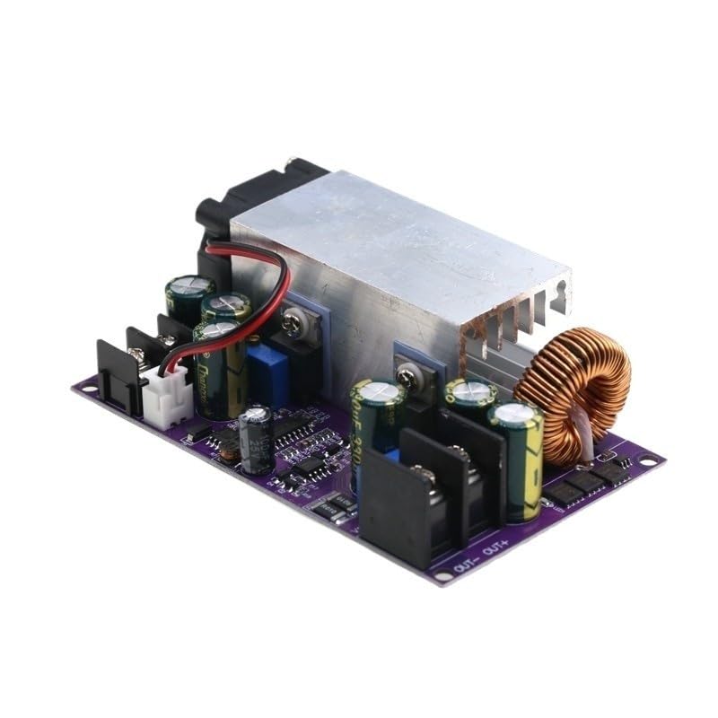 Fuente de alimentación antirreflujo CC 600W 25A, DC-DC Ajustable de 12-75V a 2,5-50V, convertidor Reductor, Transformador regulador de Voltaje(Enhanced Edition)
