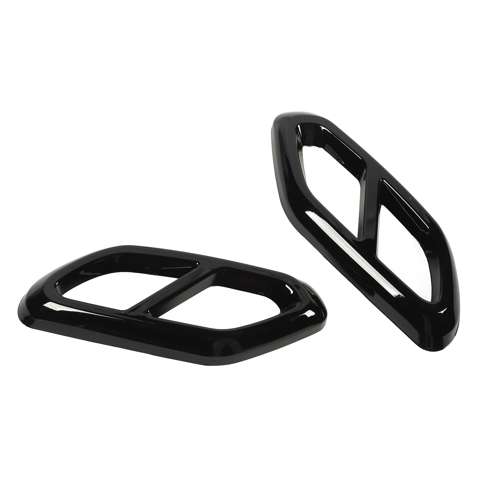 Coperchio del Silenziatore del Tubo di Scarico, Rivestimento del Tubo di Coda dello Scarico Trim Resistente Ai Graffi per la Classe GLC X254 (Nero lucido)