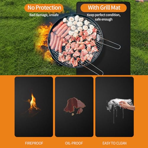 Tapis de sol barbecue imperméable pour protéger la terrasse