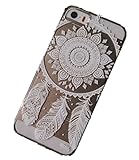 Symbolcase Plastic Case Cover for Iphone 5 5s 5c Henna Ojibwe Dream Catcher Ethnic Tribal (For Iphone 5 5s) (white)