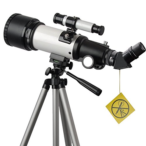 Telescope 70mm Apeture Travel Scope 400mm AZ Mount - Good Partner to View Moon and Planet - Good Travel Telescope with Backpack for Kids and Beginners - Thumbnail 6