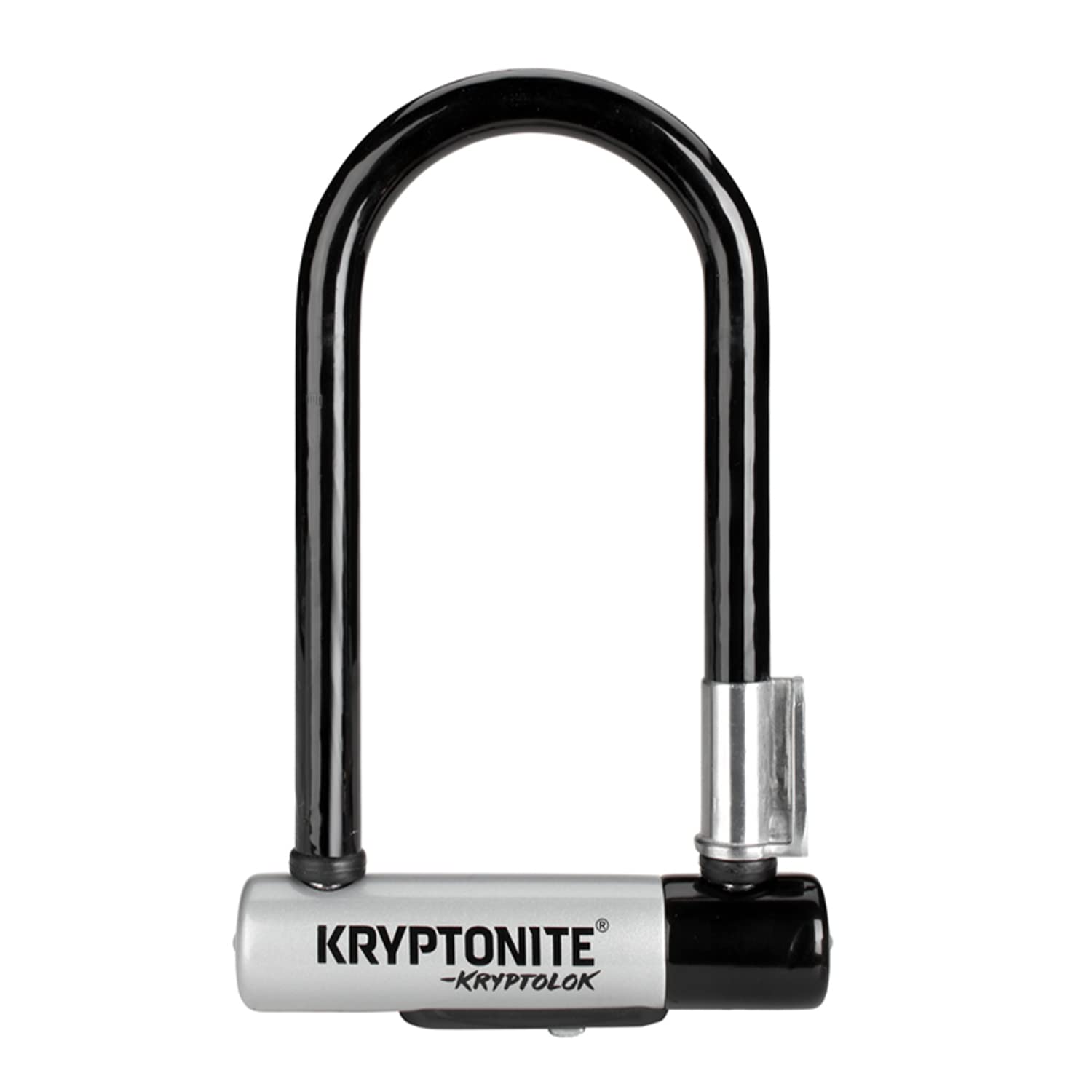 Kryptonite Kryptolok Mini-7 Antivol U avec Support FlexFrame, Anse Acier trempé 12,7 mm, Niveau Sécurité 6/10, pour Vélos et Scooters, 1,13 kg, 8,2 x 17,8 cm