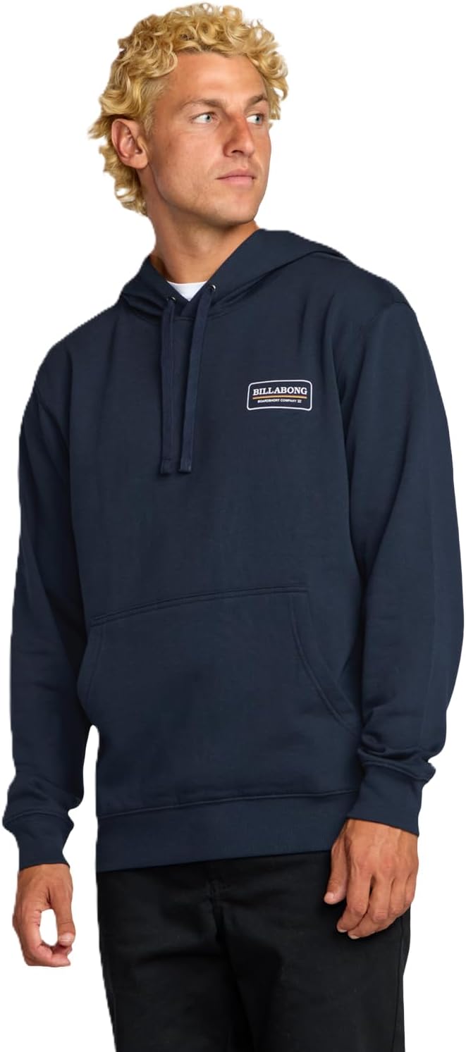 Billabong Men's Logo Pullover Hooded Fleece Sweatshirt