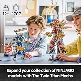 LEGO NINJAGO The Twin Titan Mechs - Ninja Toy w/ 2 Action Figures & 3 Minifigures incl. Kai & Nya - Kids' Room Decor - Birthday Gift for 12+ Year Old Boys & Teenage Fans - 71870 - 3