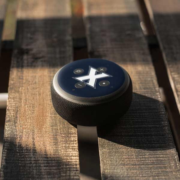 Skinit Decal Audio Skin Compatible with Amazon Echo Dot 3 - Officially Licensed Xavier University Logo Design