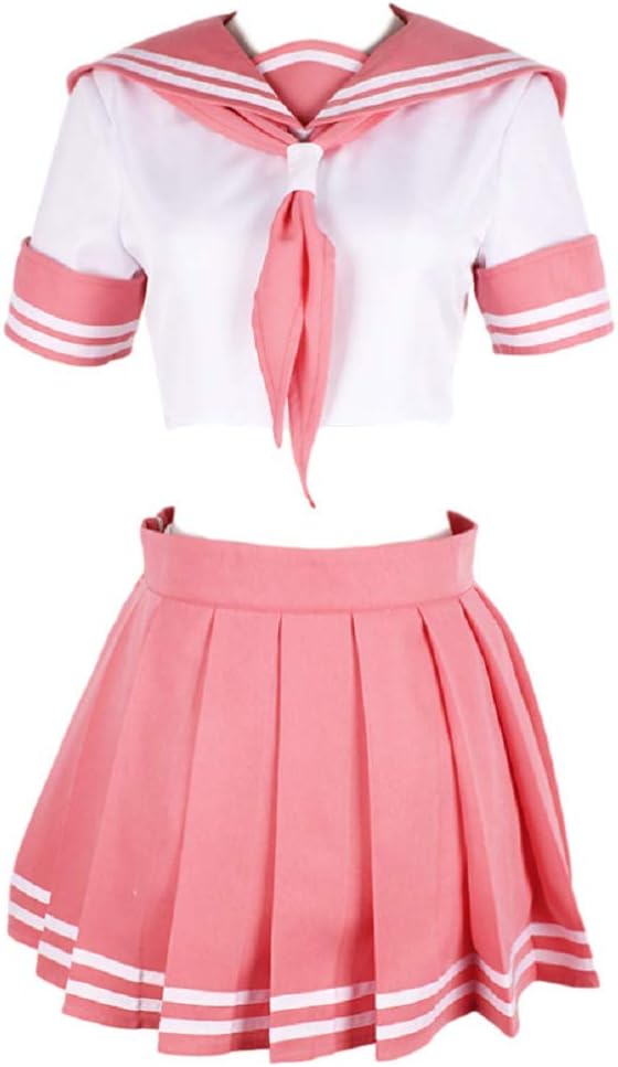 GK-O Fate Apocrypha FGO Astolfo Cosplay Costume Pink Sailor Suit JK Uniform