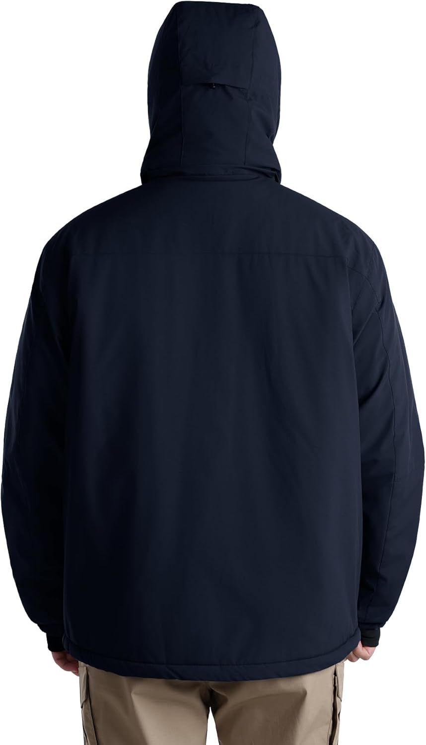 Men's Winter Coats,Water Resistant Warm Insulated Hooded Parka Jacket with Fleece Lined for Snow Ski - Image 2