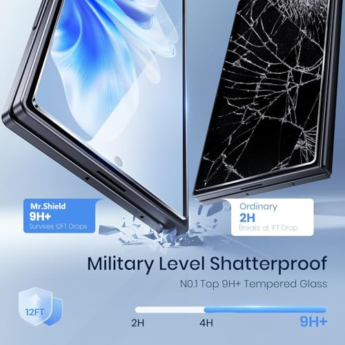 Image of Mr.Shield (2 Pack) Align-X Screen Protector for Samsung Galaxy Z Fold 7 | Tempered Glass, 10H Hardness Guard, Military Grade Protection, Easy Install, Case-Friendly, Anti-Static