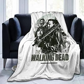 GmCslve Walking Dead Flannel Blankets Microfiber Super Soft Fluffy Warm Blanket For Beds And Sofas Multiple Sizes Available50 x40