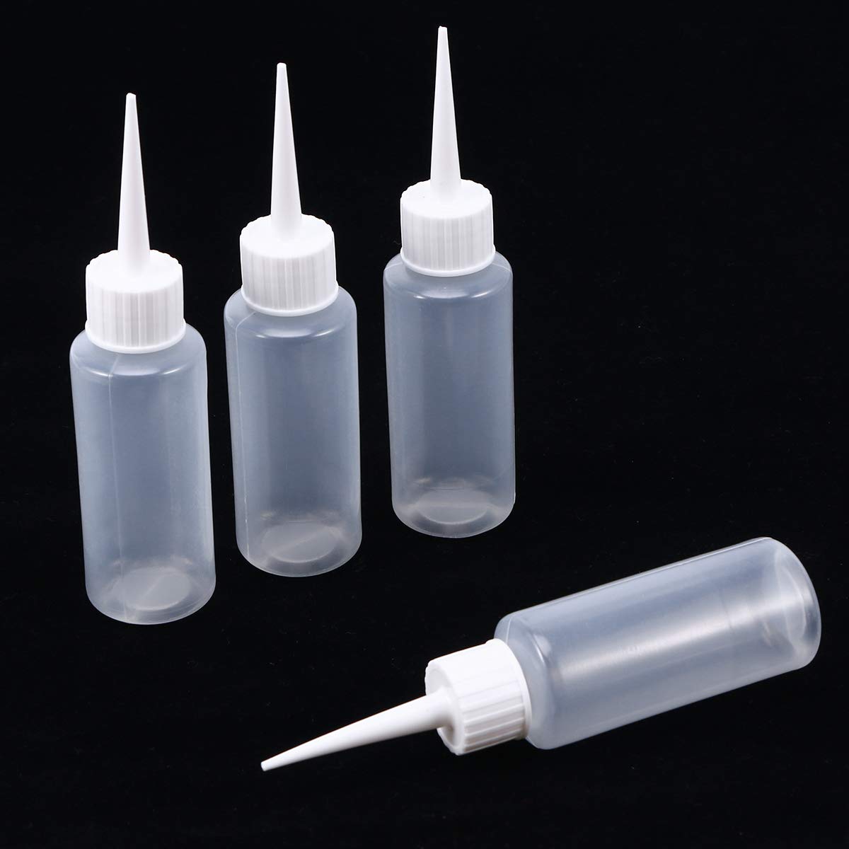 Condimento Bottiglie Spremere di con Coperchio Tappo per Senape olio d' oliva 50ML 4PCS