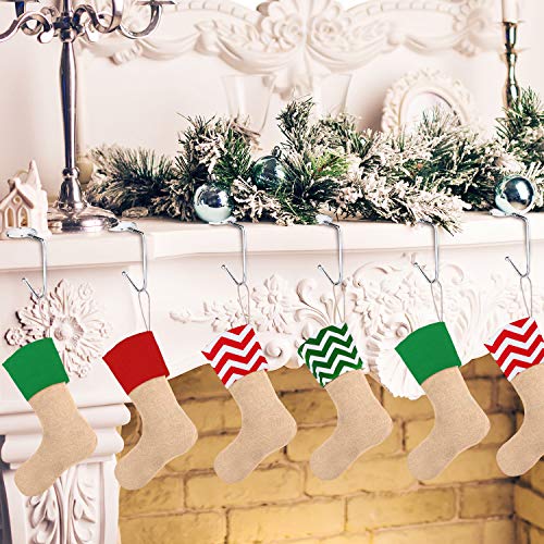 image for Boao Christmas Stocking Holder Metal Hook Hanger Christmas Safety Hang