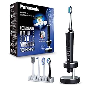 Panasonic - Personalcare EW-DP52-K803 | Elektrische tandenborstel - Dubbele geluidstrillingen 45-90 min gebruik 5 accessoires 31.000 pulsaties/min timer opladen 1 uur zwart