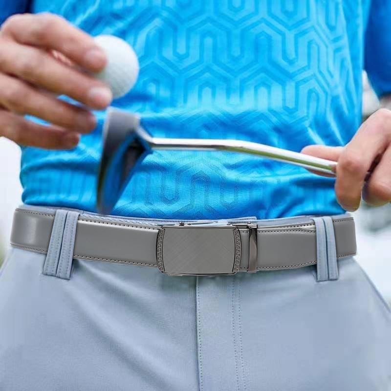 Founders & C Ratchet Belts for Men-Black/Brown Belt Leather 1 3/8" for Casual Dress-Micro Adjustable Belt - Image 3