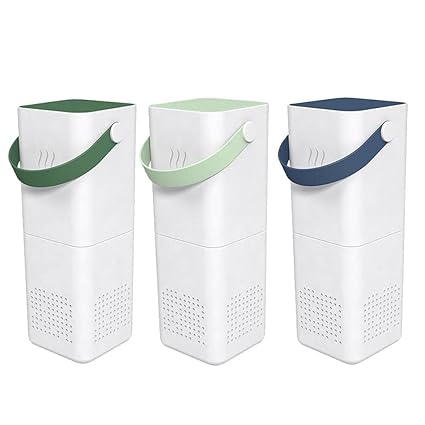 Mini Air Purifier USB PerNEEl Desktop Air Cleaner Home Office Light Green