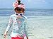 Little Girls Kids 2 Piece Long Sleeve Swimwear Floral UV Sun Protection Rash Guards Swimsuit Bathing Suits