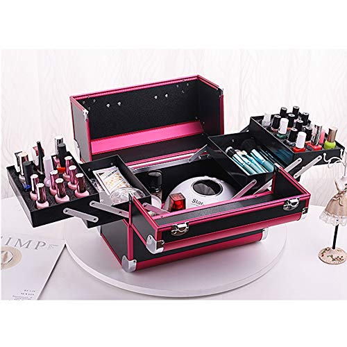 Kosmetikkoffer, Make-up Koffer, Schminkkoffer, Beauty Case, Aufbewahrung für Make up, Nagellack – Bild 4