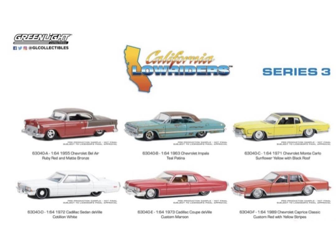 GREENLIGHT California Lowriders シリーズ　3 Amazon.co.jp: GREENLIGHT California Lowriders Series 3 : おもちゃ