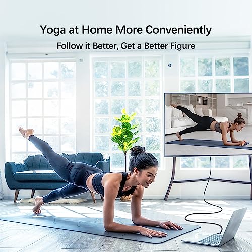 Uni YYDHM01 4K Displayport To Hdmi Cable 6.6Ft [1440P@60Hz, 1080P@120Hz], Sturdy Braided Dp To Hdmi Cord For Monitor, Unidirectional Display Port To Hdmi Cable Compatible With Dell thumb #7