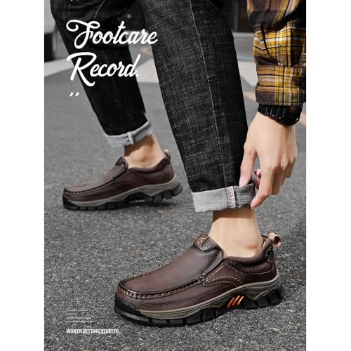 Enjerr Orthopedic Balance Shoes Men, 2025 Slip-On Loafers with Arch Support, Comfortable Durable Leather Casual Walking Shoe3