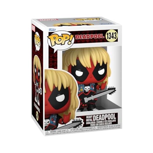 Funko Deadpool Figura Vinilo Heavy Metal Deadpool 343 Unisex Pop! Multicolor PVC