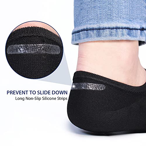 Image of Socks Womens No Show Low Cut Anti-Slid Non Slip Cotton Sock 6 Pair Pack