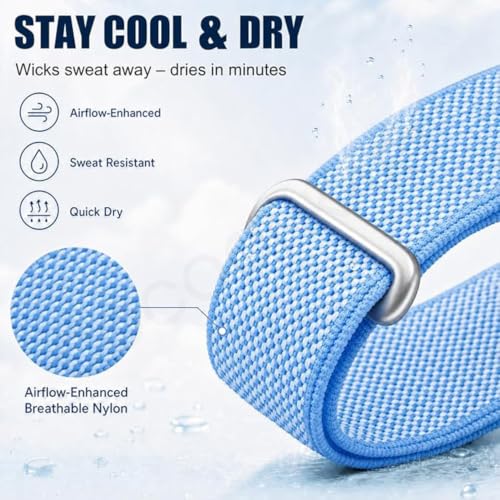 Image of Stretch Nylon Sport Strap Compatible For Google Fitbit Air (Only Strap)