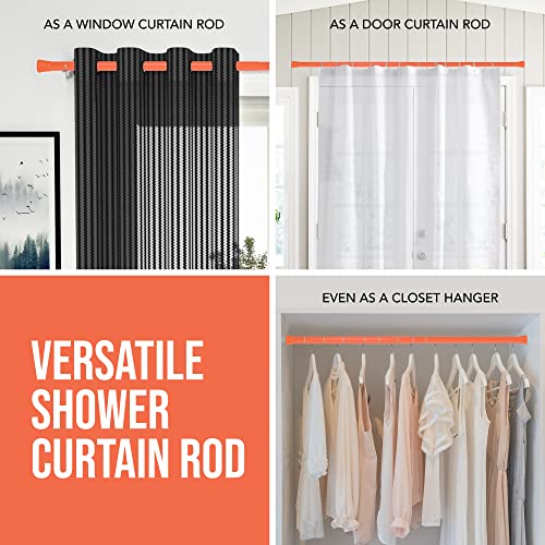 Image of Story@Home 104-178 CM Adjustable -Length Shower Curtain Tension Rod (Peach)