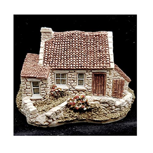 Lilliput Lane Cottage Ornament - Earthy Tones, Farmhouse Style, Patinated Finish, All Seasons, Wall Hanging or Table Display