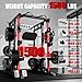 RitFit Buffalo Smith Machine, Power cage with LAT-Pull Down System & Cable Crossover System, All-in-One Squat Rack for Home Gym, Power Rack