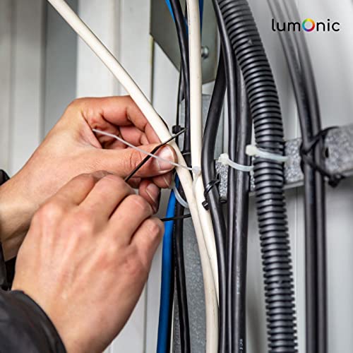 Bridas para cables con 80 kg de resistencia a la traccion Lumonic 700x9,0mm de nylon 7