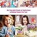 Toys for Girls 3 4 5 6 7 8 9 10 Years Old,189 PCS DIY Craft Kits for Kids,Fabric Flower Bouquets for Girls Gifts,Educational Preschool Learning Toys for Toddler Kids,Birthdays Gifts,Stocking Stuffers