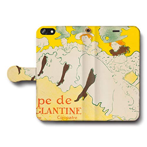 Xperia 10 lV(SO-52C/SOG07) アンリ ト? トゥールース? ロートレック エク?ランティーヌ嬢一座 1894 スマホケース 手帳型 名画 全機種対応 ケース 人気 絵画 名作絵画 あいふぉん 携帯ケース