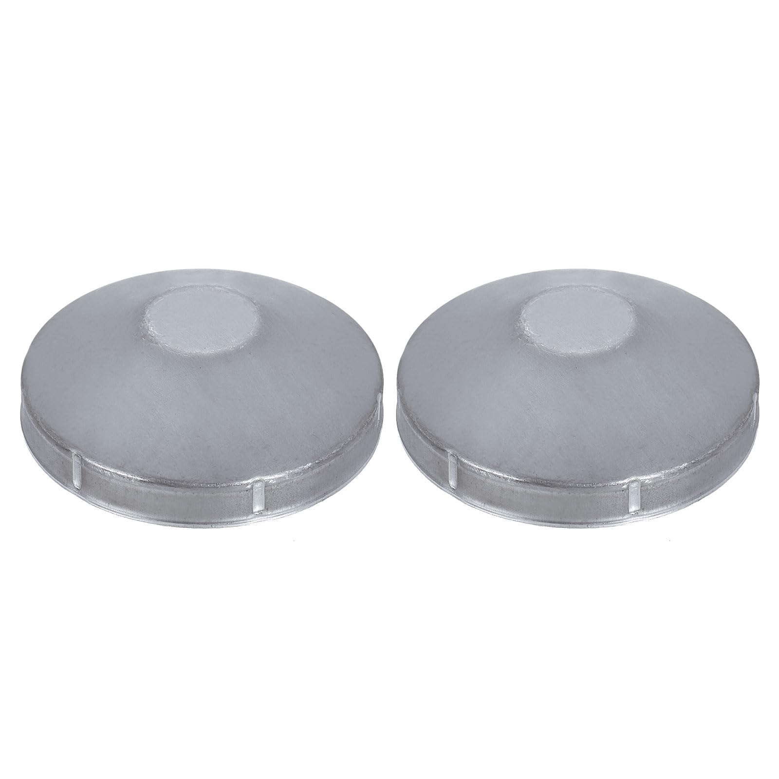 sourcing map 2Pcs 4-1/2" Chain Link Fence Post Cap, Dome External Post Caps Galvanized Round End Cap Fit 4-1/2" OD Pipe for Outdoor Chain Link Fence Parts — image 1