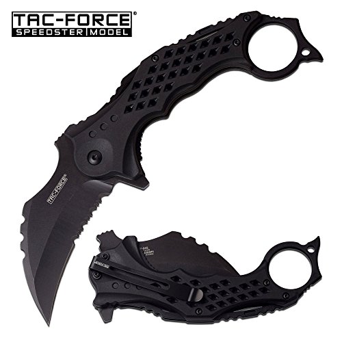 Tac Force Spring Assisted Tactical Knife Speedster (Black)