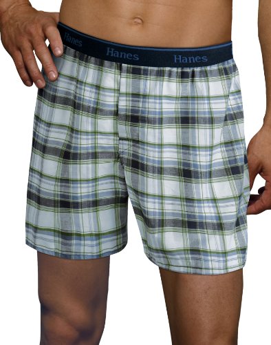 Classics Boxers. Made with super soft premium cotton, Hanes Classics is our most comfortable. Classics also feature a premium waistband for plush, all-day comfort., M-Black/Grey Assortment2