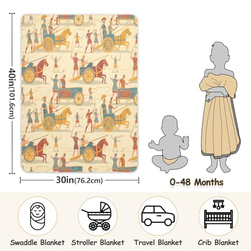 Custom Old Style War Carriage Brown Maroon Blanket Baby Girl boy Breathable Customizable Picture Baby Blanket with Name for Nursery Stroller Crib 30x40in Manta personalizada para3