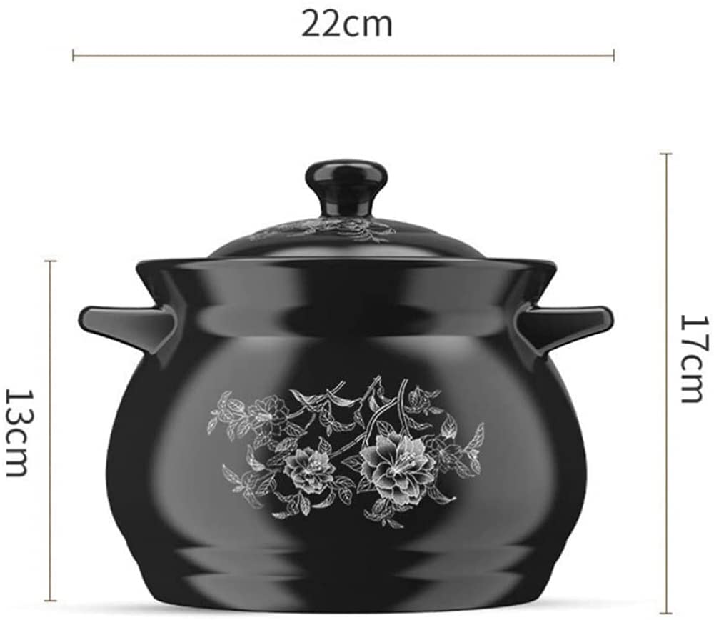 Pentola in ceramica per cucina, pentola per zuppa, pentola per stufato, pentola di terracotta, pentola di terracotta, pentole di terracotta, utensili da cucina in ceramica per cucinare