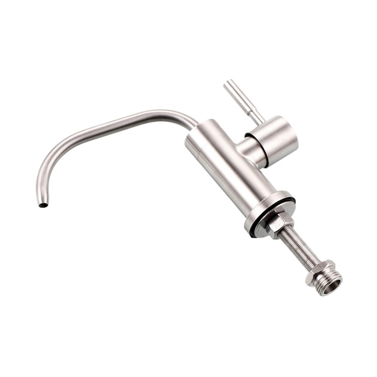 Aycdl Silver Single Handle Faucet Stainless Steel Kitchen Direct Drinking Water Filter Tap Reverse Osmosis Sink Purifier For Bathrooms, Kitchens, Gardens,-A
